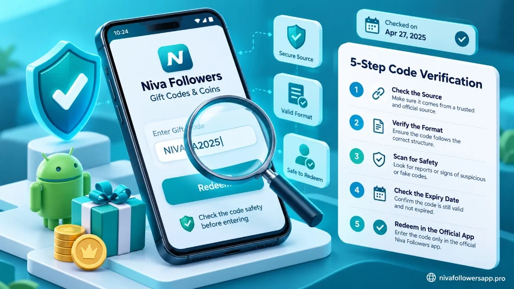 5-Step Niva Followers Gift Code Verification & Safety Checklist